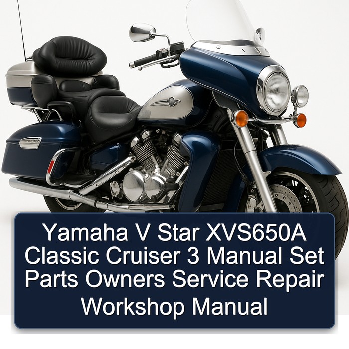 Victory Classic Cruiser Yamaha V Star XVS650A 3 Set Parts Owners Service Repair Workshop Manual PDF