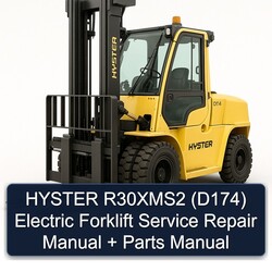 Hyster R30xms2 (D174) Electric Forklift D174 Parts Catalog PDF