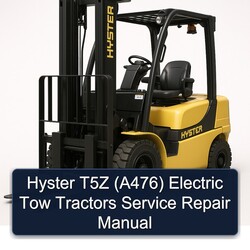 Hyster T5Z (A476) Electric Tow Tractors Service Repair Workshop Manual PDF