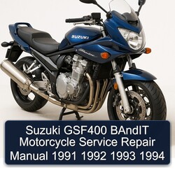 1991-1994 Suzuki GSF400 Bandit Motorcycle Service Repair Workshop Manual PDF