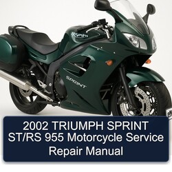 2002 Triumph Sprint St/rs 955 Motorcycle Service Repair Workshop Manual PDF