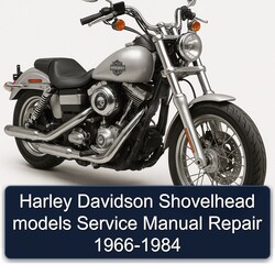 1966-1984 Harley Davidson Model EL Shovelhead Models Service Repair Workshop Manual PDF