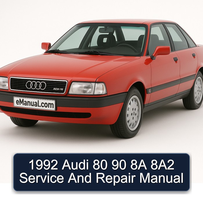 1992 Audi 90 80 8A 8a2 Service Repair Workshop Manual PDF