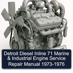 1973-1976 Isuzu Marine Detroit Diesel Inline 71 Industrial Engine Service Repair Workshop Manual PDF