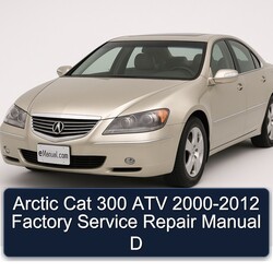 2000-2012 Arctic CAT 300 ATV - D Service Repair Workshop Manual PDF