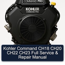 Kohler Command Pro Models CH18 CH20 CH22 CH23 Service Repair Workshop Manual PDF