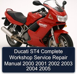 2000-2005 Ducati Sporttouring / ST Models ST4 Service Repair Workshop Manual PDF