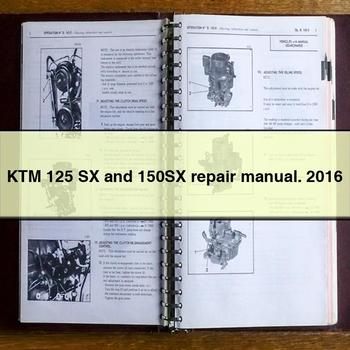 2016 KTM 125 SX 150SX Service Repair Workshop Manual PDF
