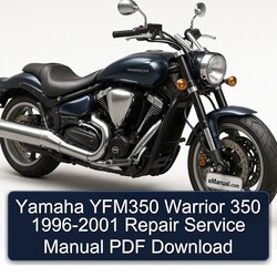 1996-2001 Yamaha Warrior YFM350 350 Service Repair Workshop Manual PDF