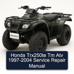 1997-2004 Honda TRX250TE Tm ATV Service Repair Workshop Manual PDF
