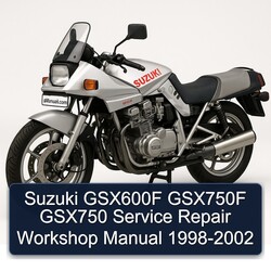 1998-2002 Suzuki GSX Series GSX600F GSX750F GSX750 Service Repair Workshop Manual PDF
