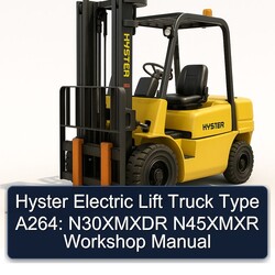 Hyster Electric Lift Truck Type A264: N30XMXDR N45XMXR Service Repair Workshop Manual PDF