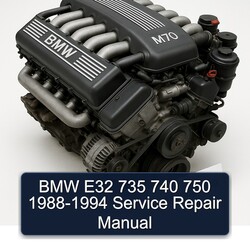 1988-1994 BMW 1 Series E32 735 740 750 Service Repair Workshop Manual PDF
