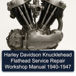 Harley Davidson Model 125 Knucklehead Flathead 1940-1947 Service Repair Workshop Manual PDF