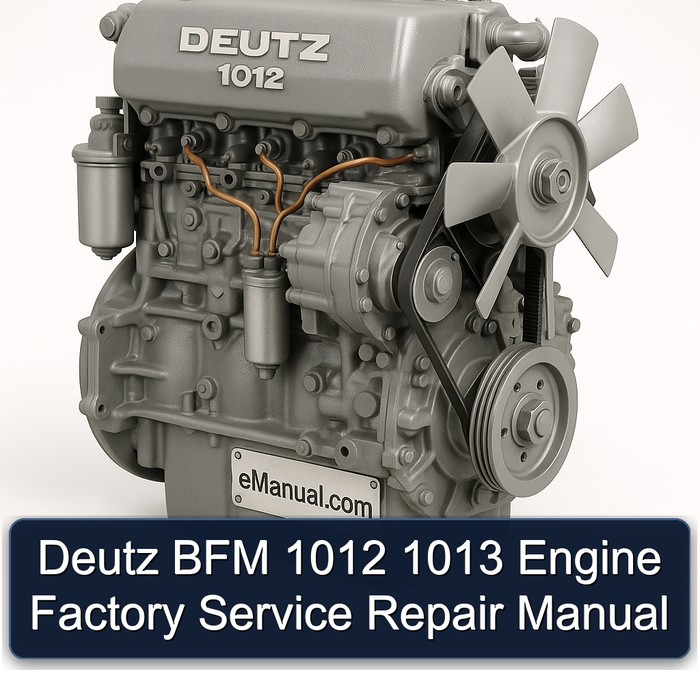 Deutz 1012 BFM 1013 Engine Service Repair Workshop Manual PDF