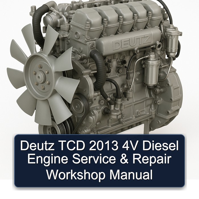 2013 Deutz TCD 4V Diesel Engine Service Repair Workshop Manual PDF