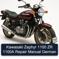 Kawasaki Zephyr 1100 ZR 1100A German Service Repair Workshop Manual PDF