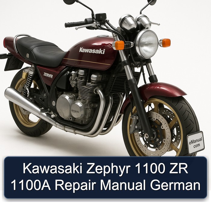 Kawasaki Zephyr 1100 ZR 1100A German Service Repair Workshop Manual PDF