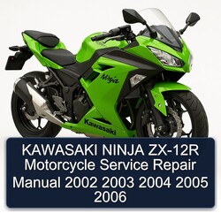 2002-2006 Kawasaki Ninja ZX-12R Motorcycle Service Repair Workshop Manual PDF