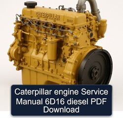 Caterpillar 6D16 Diesel Motor Service Handbuch (PDF)