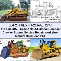 JLG X14JH X14j-x390aj X17J X19j-x550aj X23j-x700aj Global Compact Crawler Booms Service Repair Workshop Manual PDF