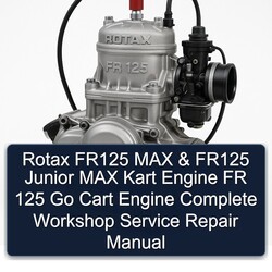 Rotax FR 125 FR125 MAX Junior Kart Engine Go Cart Service Repair Workshop Manual PDF