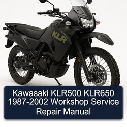 1987-2002 Kawasaki KLR Series KLR500 KLR650 Service Repair Workshop Manual PDF