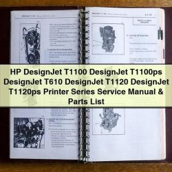 Outboard Engines Wizard HP Designjet T1100, T1100ps, T610, T1120, T1120PS Printer Series Parts Catalog PDF