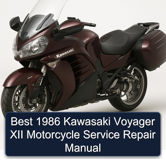 1986 Best Kawasaki Voyager XII Motorcycle Service Repair Workshop Manual PDF