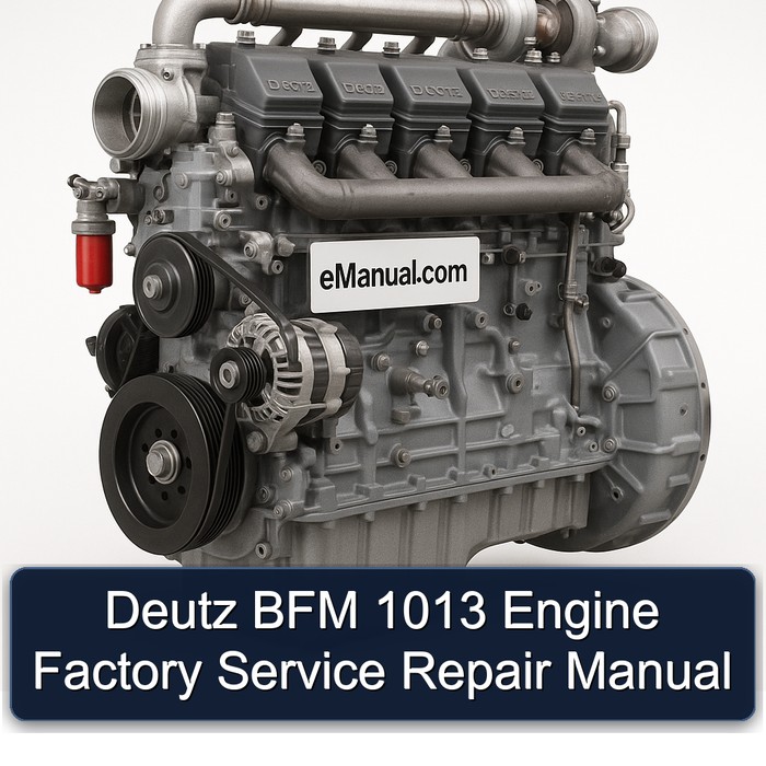 Deutz 1013 BFM Engine Service Repair Workshop Manual PDF