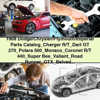 1968 Plymouth Satellite Dodge/chrysler//imperial Charger R/t Dart GT 270 Polara 500 Monaco Coronet 440 Super Bee Valiant Road Parts Catalog PDF