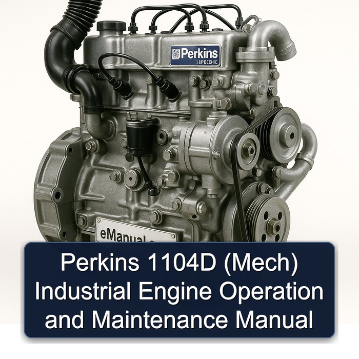 Perkins 100 Series 1104D (MECH) Industrial Engine Operation Mech Maintenance Service Repair Workshop Manual PDF