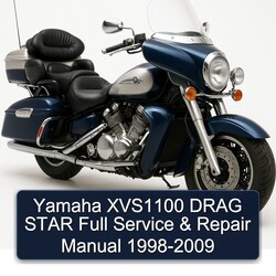 1998-2009 Yamaha Royal Star Venture XVS1100 Drag Service Repair Workshop Manual PDF