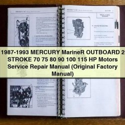1987-1993 Mercury Marine Outboard 2 Stroke 70-115 Hp Motors Service Repair Workshop Manual PDF