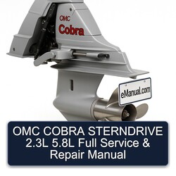 OMC Cobra Sterndrive 2.3l 5.8l Service Repair Workshop Manual PDF