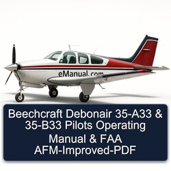 Beechcraft Debonair 35-A33 35-B33 Pilots Operating FAA Afm-improved Service Repair Workshop Manual PDF