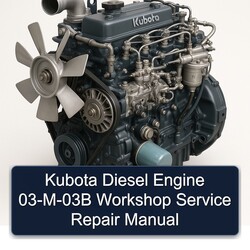 Kubota Diesel Engine 03-M-03B Workshop Manual de servicio y reparación 