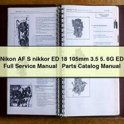 Nikon AF S Nikkor ED 18 105MM 3.5 5. 6G Parts Catalog PDF