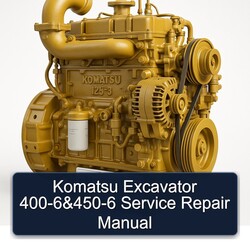 Komatsu Excavator 400-6 450-6 Service Repair Workshop Manual PDF