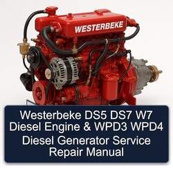 Westerbeke DS5 DS7 W7 Diesel Engine WPD3 WPD4 Generator Service Repair Workshop Manual PDF