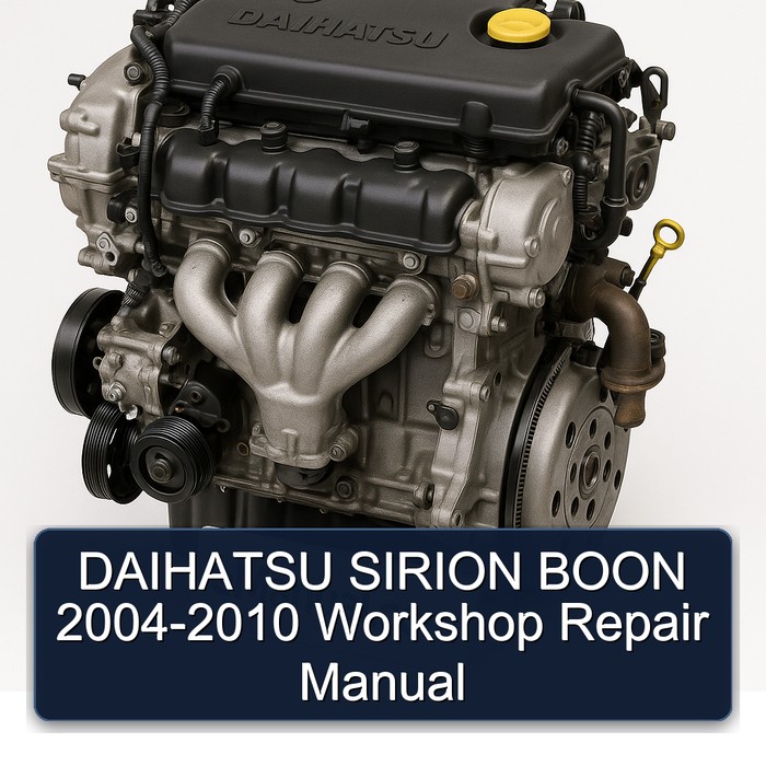 2004-2010 Daihatsu K3 Sirion Boon Service Repair Workshop Manual PDF