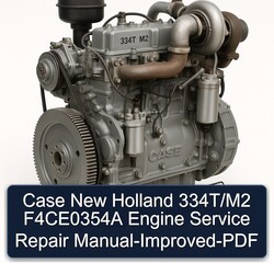 Case New Holland 334t/m2 F4ce0354a Engine -improved Service Repair Workshop Manual PDF