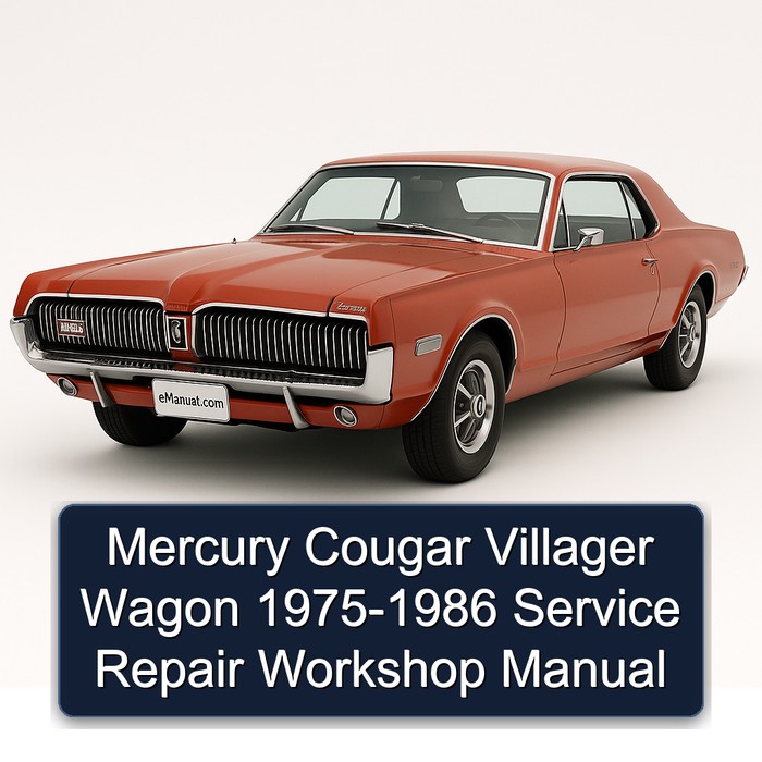 1975-1986 Mercury Cougar Villager Wagon Service Repair Workshop Manual PDF