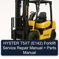 Hyster T5XT (E142) Forklift E142 Parts Catalog PDF