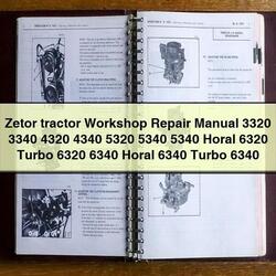 Zetor Tractor 3320 3340 4320 4340 5320 5340 Horal 6320 Turbo 6340 Service Repair Workshop Manual PDF