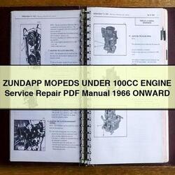 1966 Garelli Moped Zundapp Mopeds Under 100CC Engine Onward Service Repair Workshop Manual PDF