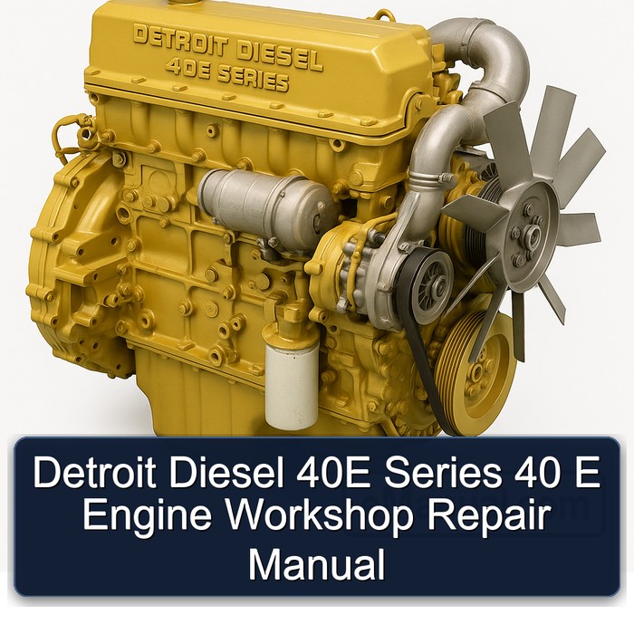 Detroit Diesel 40E Series 40 E Engine Service Repair Workshop Manual PDF