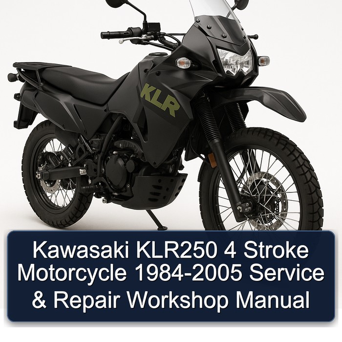 1984-2005 Kawasaki KLR Series KLR250 4 Stroke Motorcycle Service Repair Workshop Manual PDF