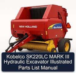 Kobelco SK220LC Mark III Hydraulic Excavator Illustrated List Parts Catalog PDF