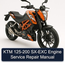 KTM 125 200 SX-EXC Engine Service Repair Workshop Manual PDF